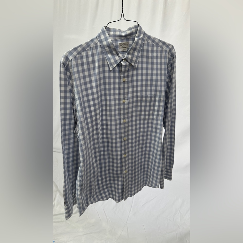 J. Crew checkered dress shirt with pocket size Large